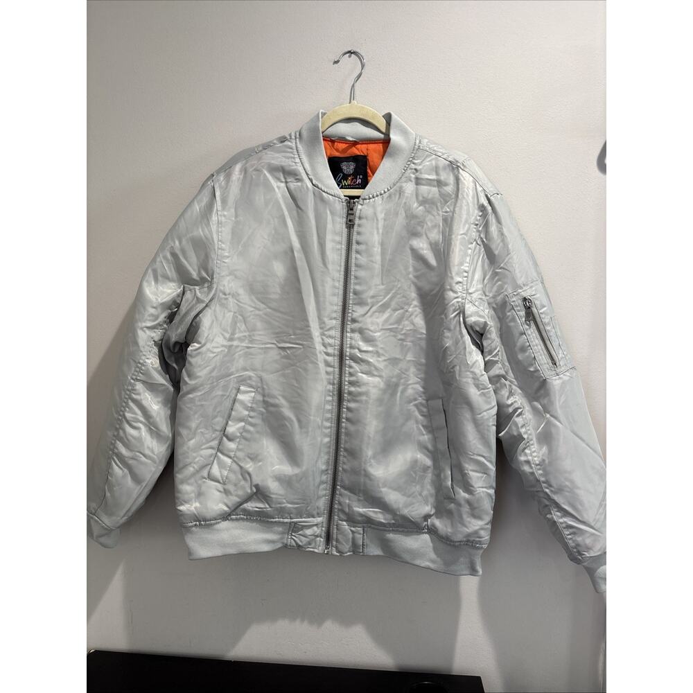 Switch Remarkable Extreme Life Mens Bomber Jacket Gray/Orange Size Large